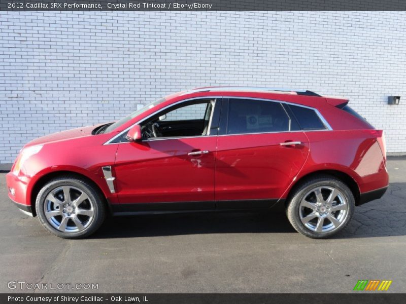 Crystal Red Tintcoat / Ebony/Ebony 2012 Cadillac SRX Performance