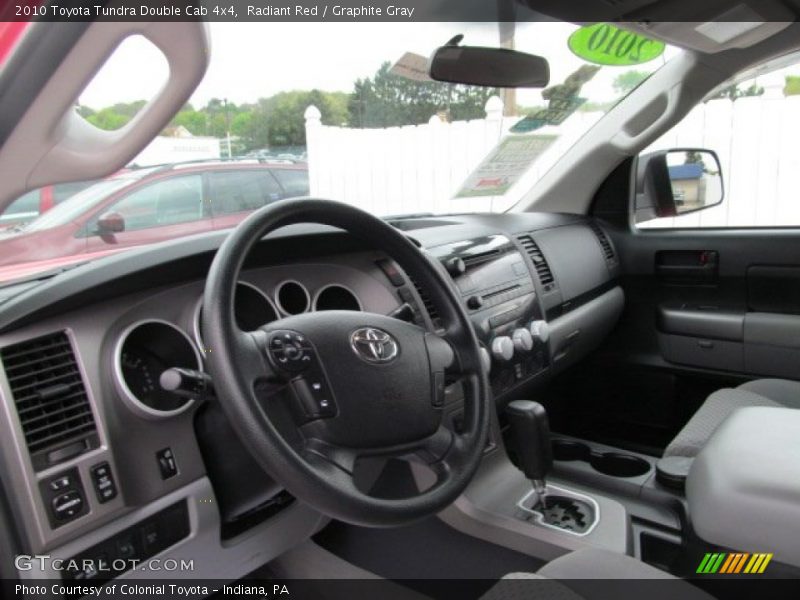 Radiant Red / Graphite Gray 2010 Toyota Tundra Double Cab 4x4