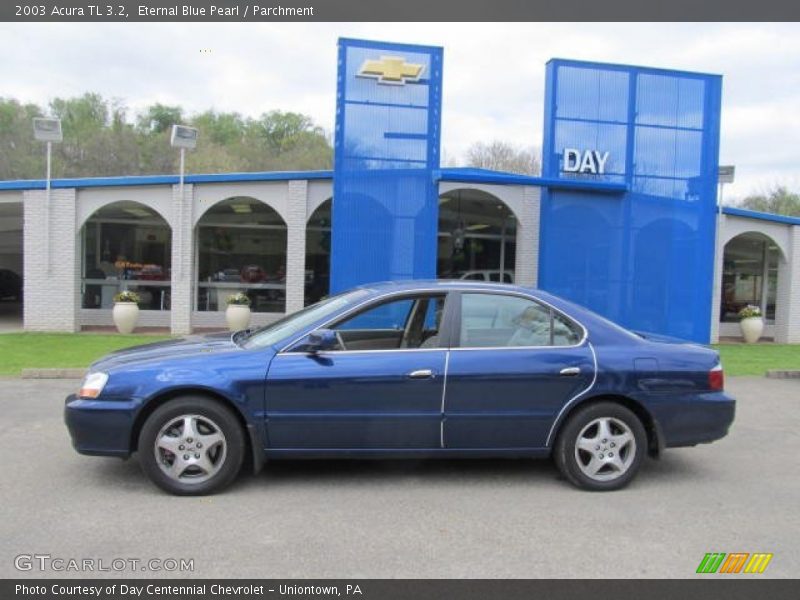 Eternal Blue Pearl / Parchment 2003 Acura TL 3.2