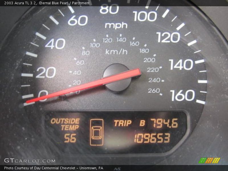 Eternal Blue Pearl / Parchment 2003 Acura TL 3.2