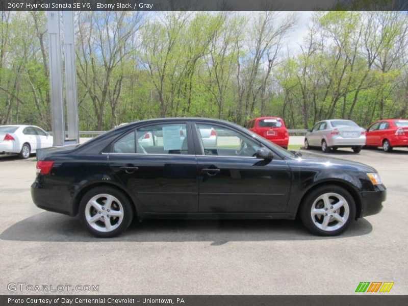 Ebony Black / Gray 2007 Hyundai Sonata SE V6