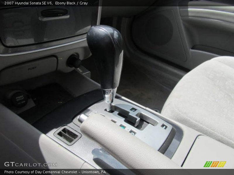 Ebony Black / Gray 2007 Hyundai Sonata SE V6