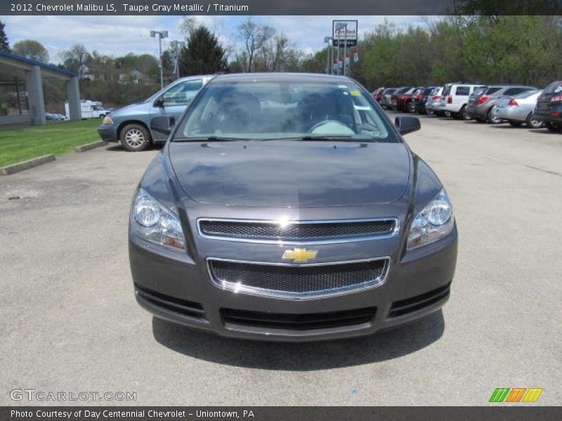 Taupe Gray Metallic / Titanium 2012 Chevrolet Malibu LS