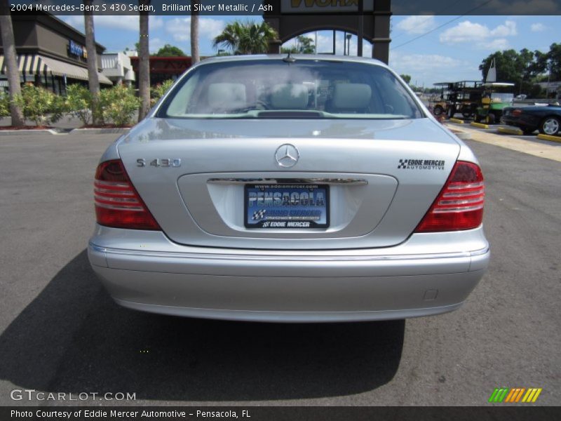 Brilliant Silver Metallic / Ash 2004 Mercedes-Benz S 430 Sedan