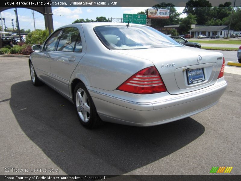 Brilliant Silver Metallic / Ash 2004 Mercedes-Benz S 430 Sedan
