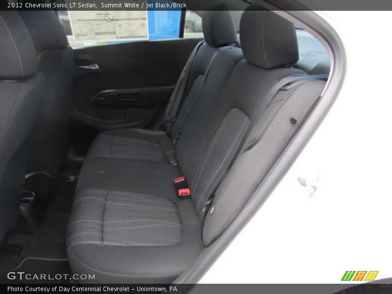 Summit White / Jet Black/Brick 2012 Chevrolet Sonic LT Sedan