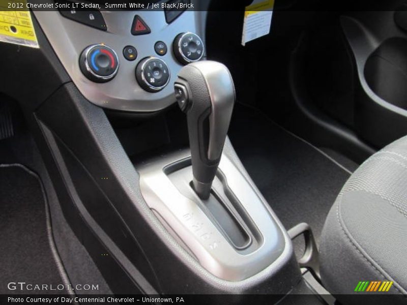 Summit White / Jet Black/Brick 2012 Chevrolet Sonic LT Sedan