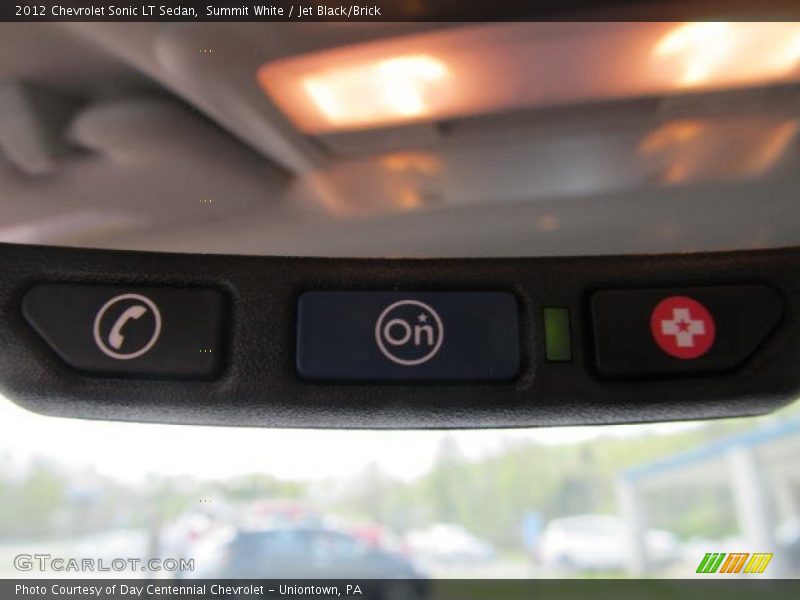 Summit White / Jet Black/Brick 2012 Chevrolet Sonic LT Sedan