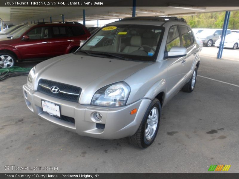 Sahara Silver / Beige 2006 Hyundai Tucson GLS V6 4x4