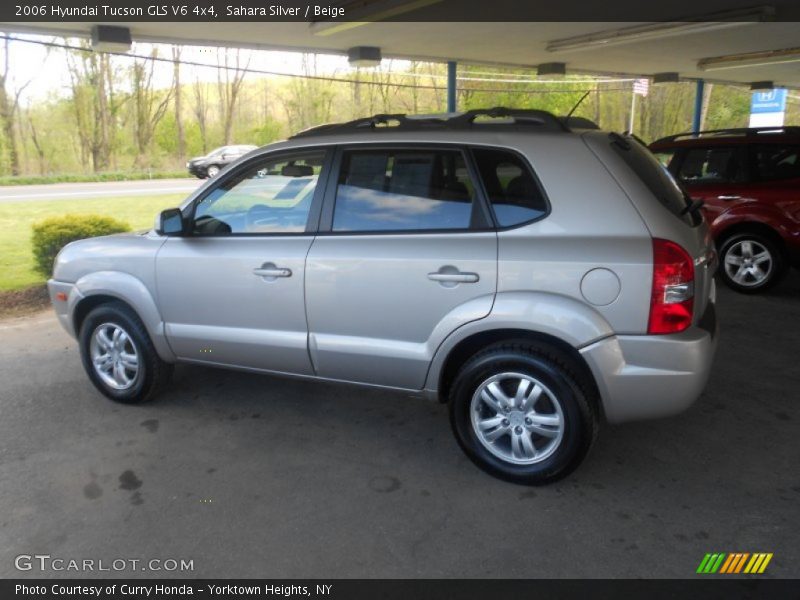 Sahara Silver / Beige 2006 Hyundai Tucson GLS V6 4x4