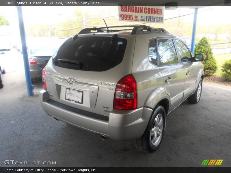 Sahara Silver / Beige 2006 Hyundai Tucson GLS V6 4x4