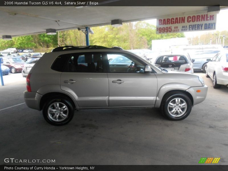 Sahara Silver / Beige 2006 Hyundai Tucson GLS V6 4x4