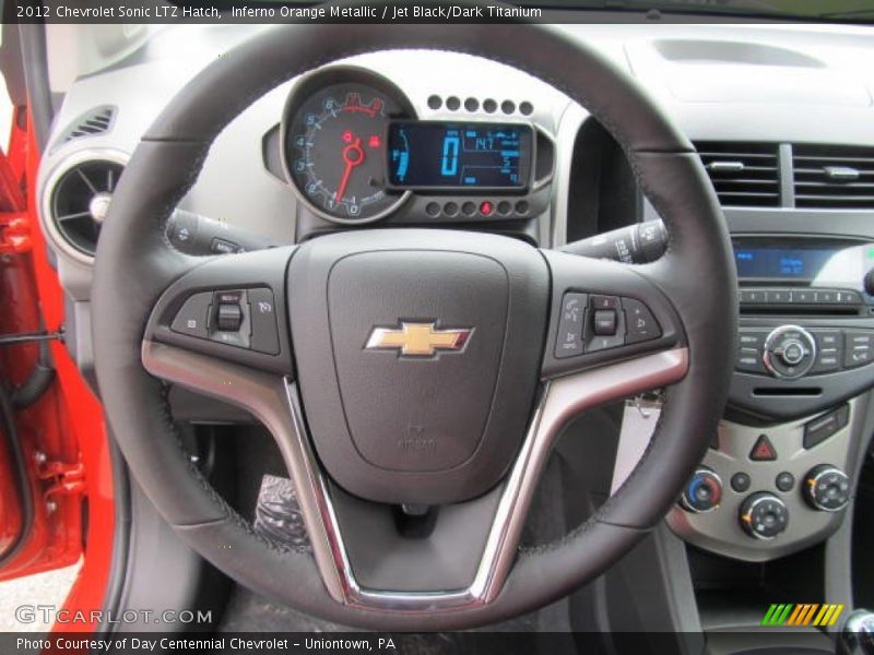 Inferno Orange Metallic / Jet Black/Dark Titanium 2012 Chevrolet Sonic LTZ Hatch