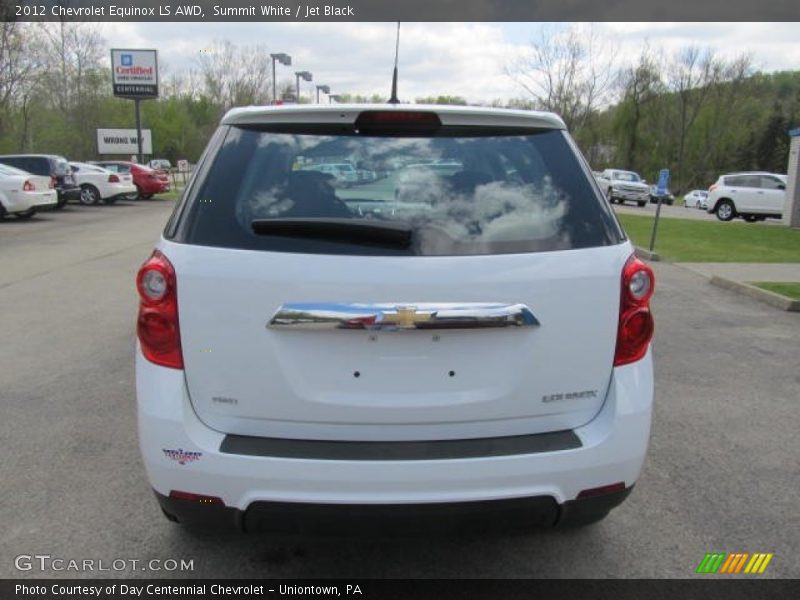 Summit White / Jet Black 2012 Chevrolet Equinox LS AWD