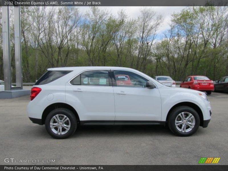 Summit White / Jet Black 2012 Chevrolet Equinox LS AWD