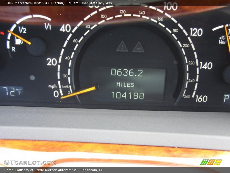 Brilliant Silver Metallic / Ash 2004 Mercedes-Benz S 430 Sedan