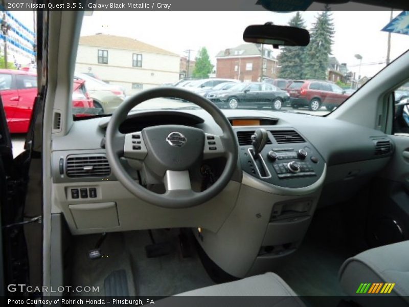 Galaxy Black Metallic / Gray 2007 Nissan Quest 3.5 S