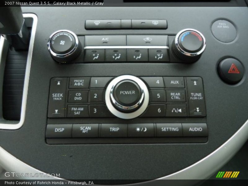 Galaxy Black Metallic / Gray 2007 Nissan Quest 3.5 S