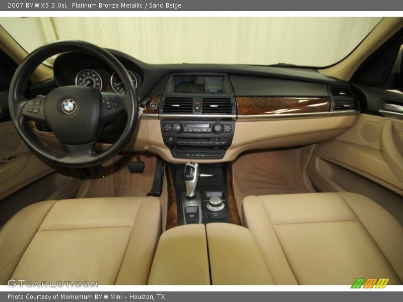 Platinum Bronze Metallic / Sand Beige 2007 BMW X5 3.0si