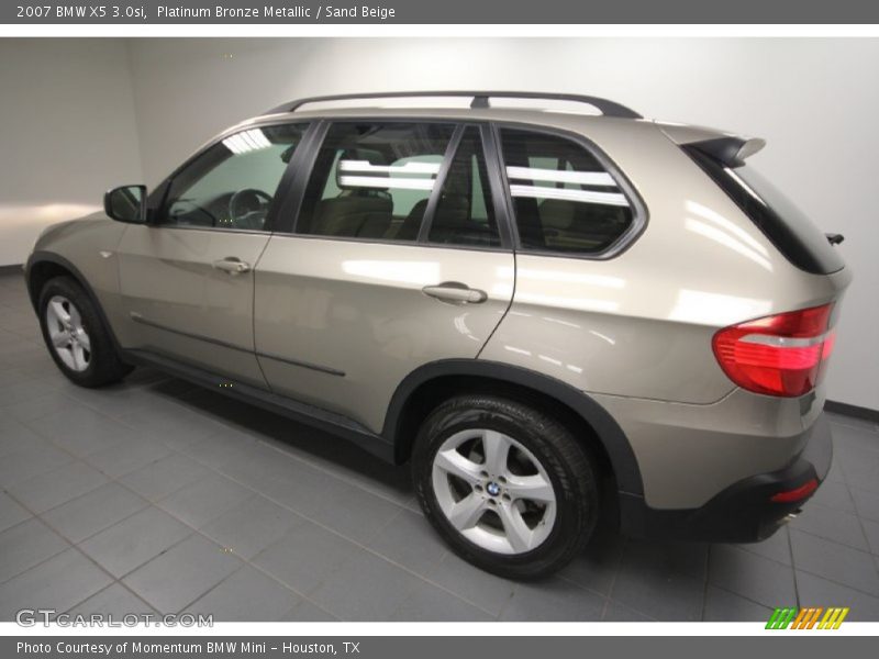 Platinum Bronze Metallic / Sand Beige 2007 BMW X5 3.0si