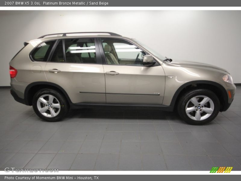 Platinum Bronze Metallic / Sand Beige 2007 BMW X5 3.0si