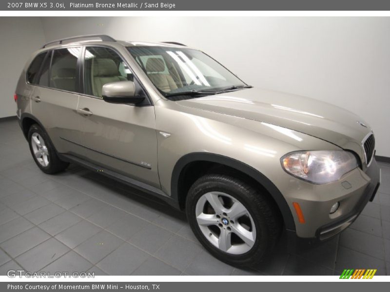 Platinum Bronze Metallic / Sand Beige 2007 BMW X5 3.0si