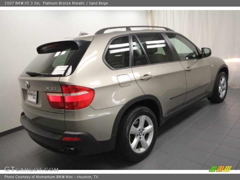 Platinum Bronze Metallic / Sand Beige 2007 BMW X5 3.0si