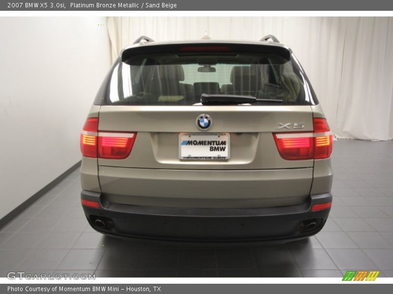 Platinum Bronze Metallic / Sand Beige 2007 BMW X5 3.0si