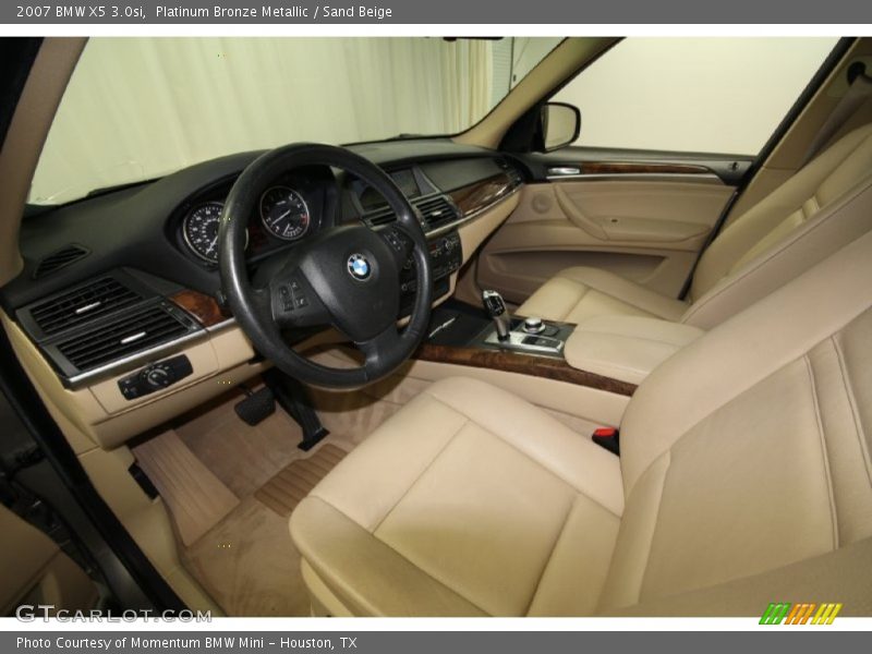 Platinum Bronze Metallic / Sand Beige 2007 BMW X5 3.0si