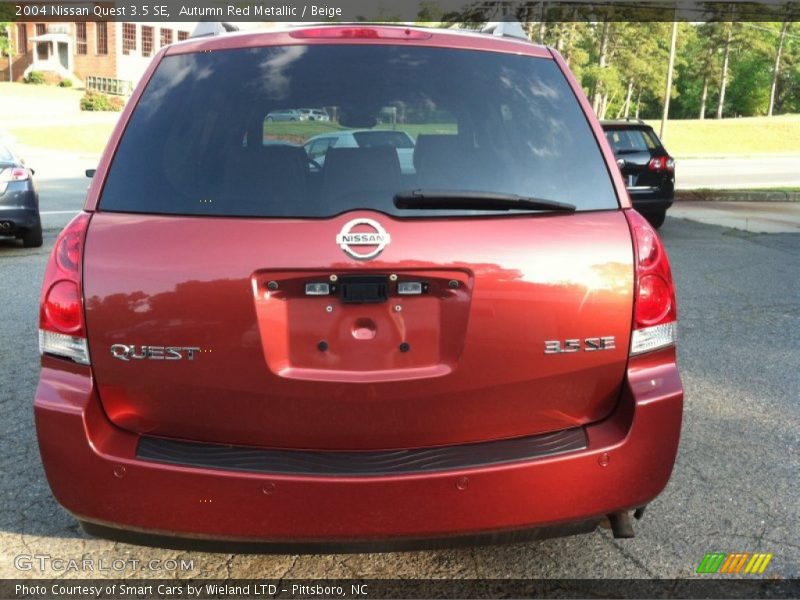 Autumn Red Metallic / Beige 2004 Nissan Quest 3.5 SE