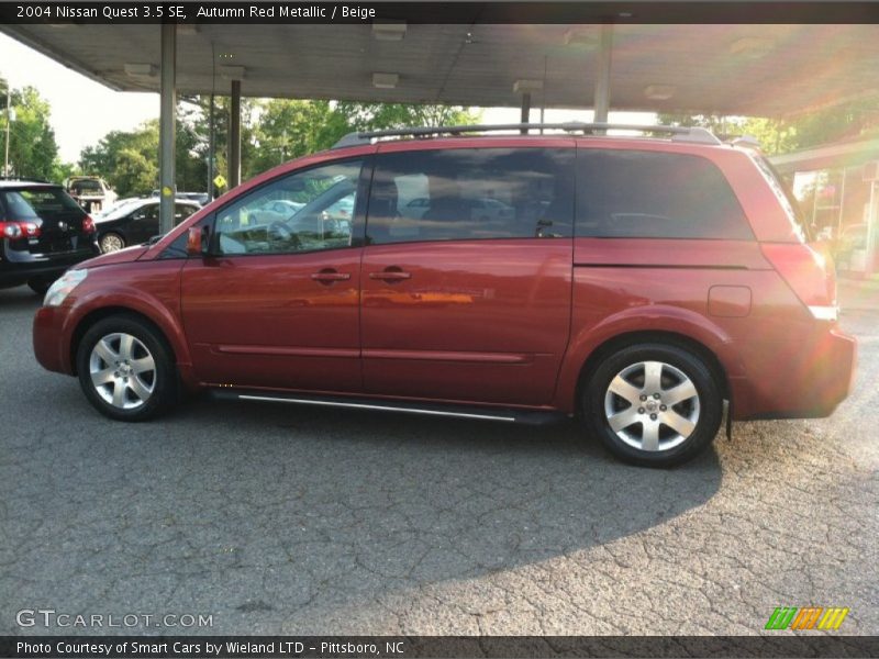 Autumn Red Metallic / Beige 2004 Nissan Quest 3.5 SE