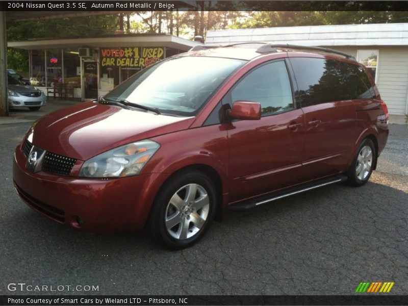 Autumn Red Metallic / Beige 2004 Nissan Quest 3.5 SE