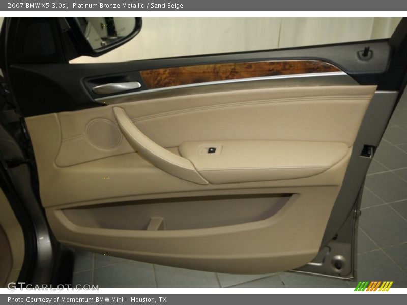 Platinum Bronze Metallic / Sand Beige 2007 BMW X5 3.0si