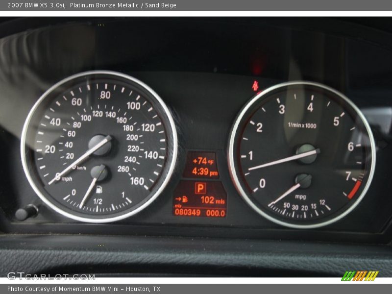 Platinum Bronze Metallic / Sand Beige 2007 BMW X5 3.0si