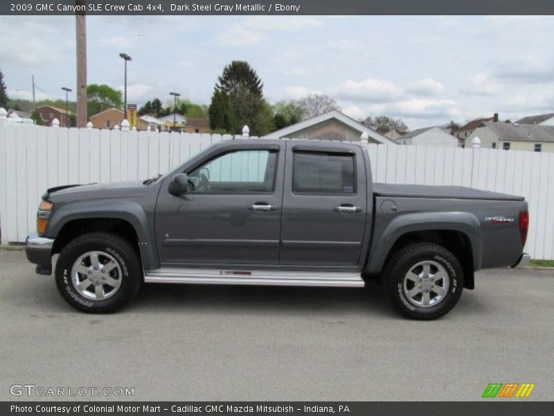 Dark Steel Gray Metallic / Ebony 2009 GMC Canyon SLE Crew Cab 4x4