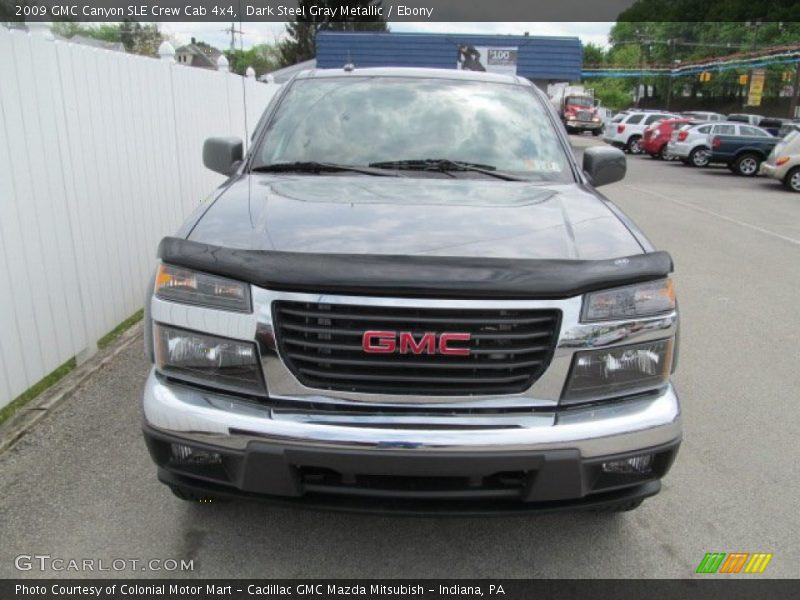 Dark Steel Gray Metallic / Ebony 2009 GMC Canyon SLE Crew Cab 4x4