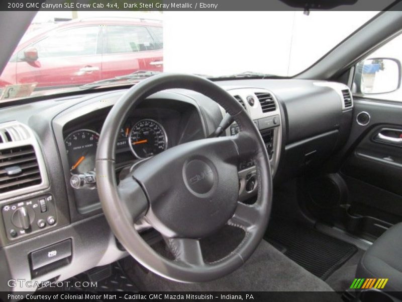 Dark Steel Gray Metallic / Ebony 2009 GMC Canyon SLE Crew Cab 4x4