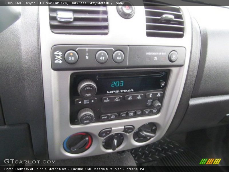 Dark Steel Gray Metallic / Ebony 2009 GMC Canyon SLE Crew Cab 4x4