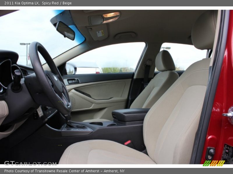 Spicy Red / Beige 2011 Kia Optima LX