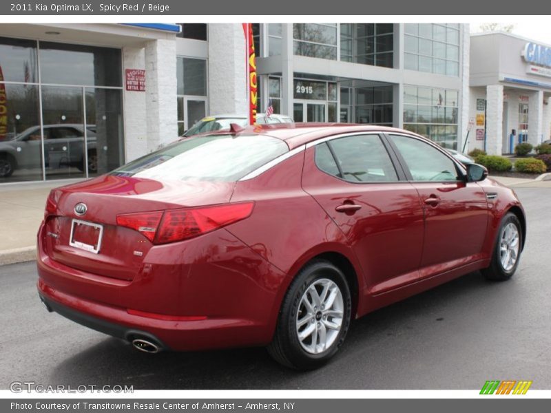 Spicy Red / Beige 2011 Kia Optima LX