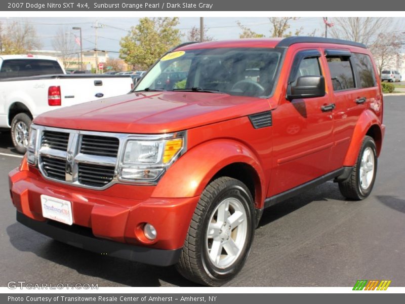 Sunburst Orange Pearl / Dark Slate Gray 2007 Dodge Nitro SXT 4x4