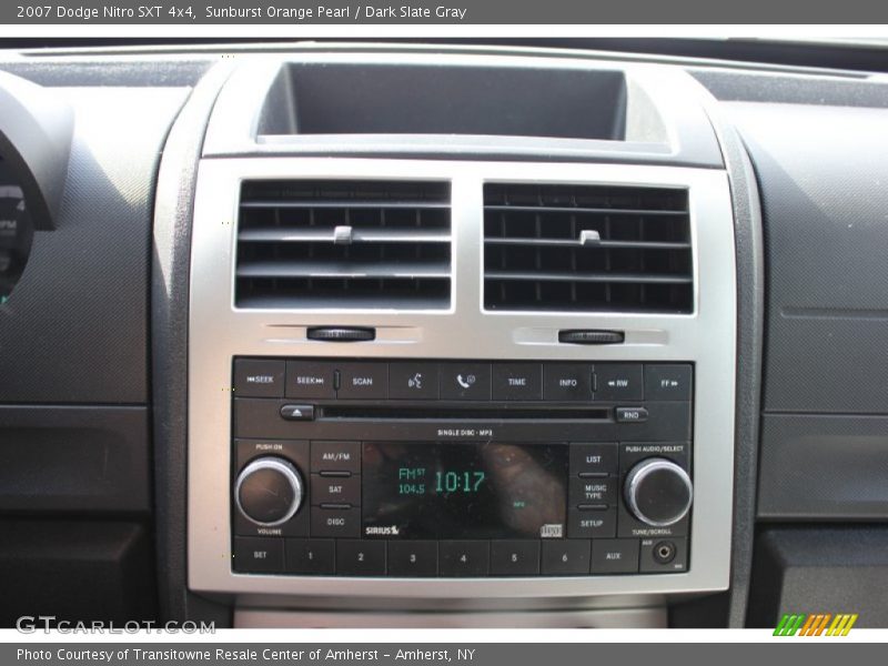 Sunburst Orange Pearl / Dark Slate Gray 2007 Dodge Nitro SXT 4x4