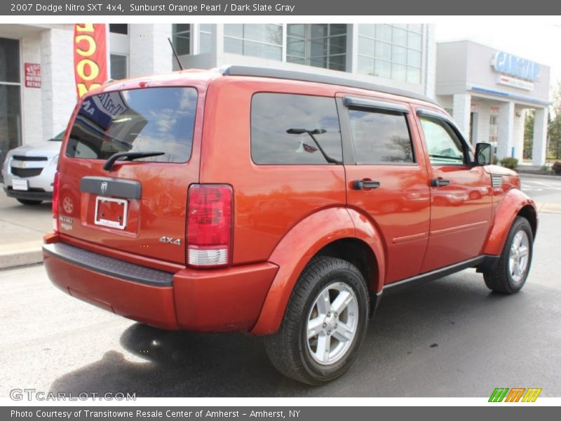 Sunburst Orange Pearl / Dark Slate Gray 2007 Dodge Nitro SXT 4x4