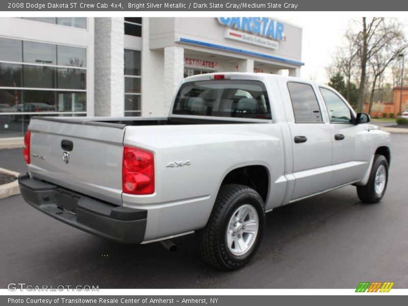 Bright Silver Metallic / Dark Slate Gray/Medium Slate Gray 2008 Dodge Dakota ST Crew Cab 4x4