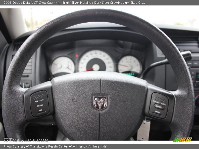Bright Silver Metallic / Dark Slate Gray/Medium Slate Gray 2008 Dodge Dakota ST Crew Cab 4x4