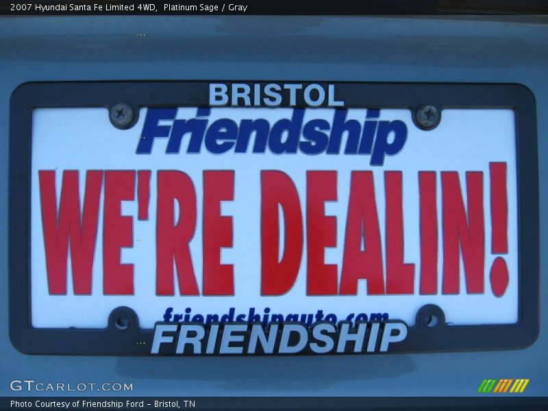 Platinum Sage / Gray 2007 Hyundai Santa Fe Limited 4WD