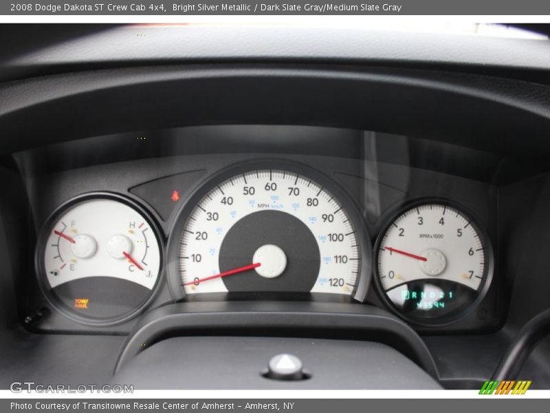 Bright Silver Metallic / Dark Slate Gray/Medium Slate Gray 2008 Dodge Dakota ST Crew Cab 4x4