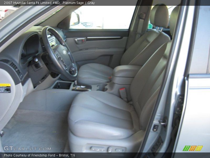 Platinum Sage / Gray 2007 Hyundai Santa Fe Limited 4WD