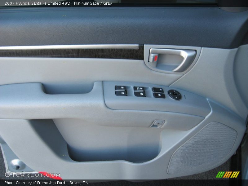 Platinum Sage / Gray 2007 Hyundai Santa Fe Limited 4WD