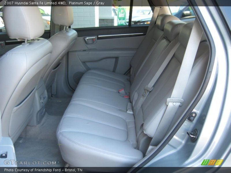 Platinum Sage / Gray 2007 Hyundai Santa Fe Limited 4WD